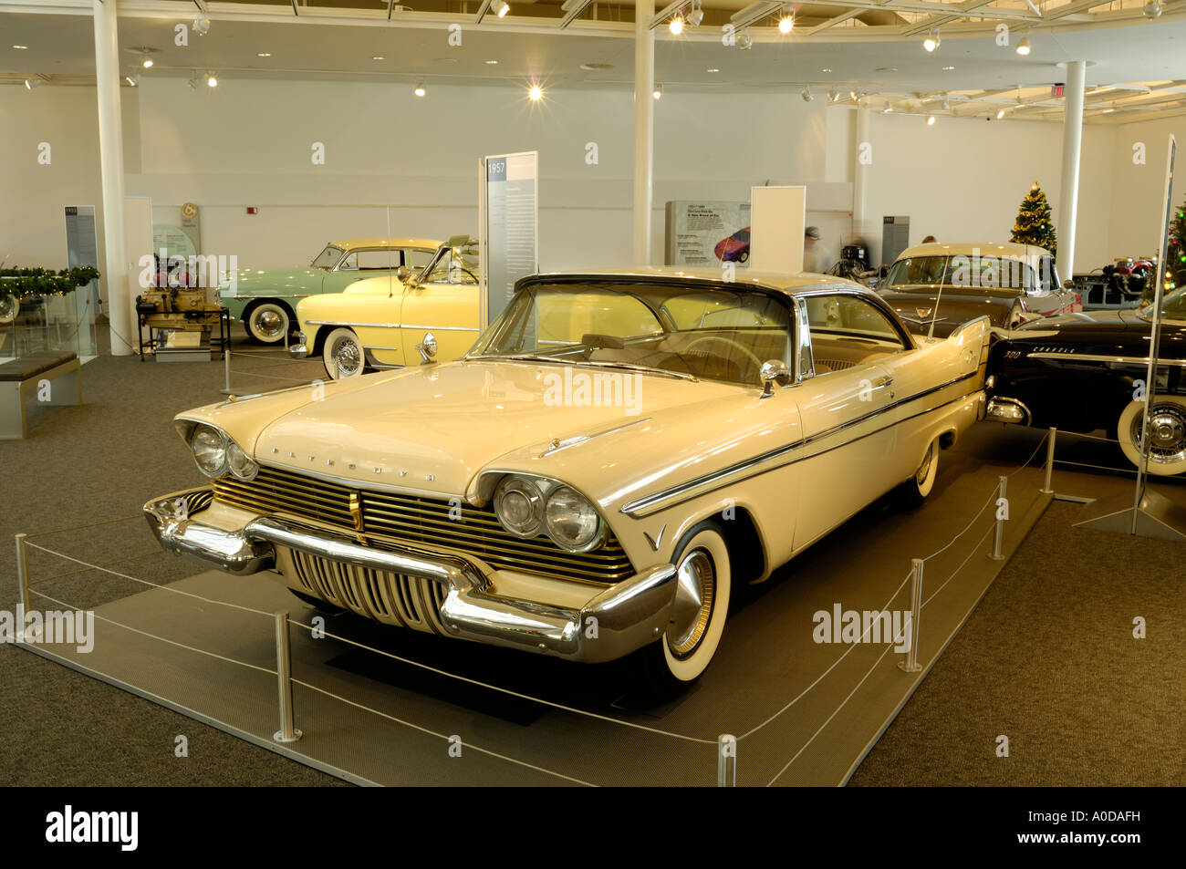 1957 Plymouth Fury at the Walter P Chrysler Museum in Auburn Hills Michigan USA Stock Photo