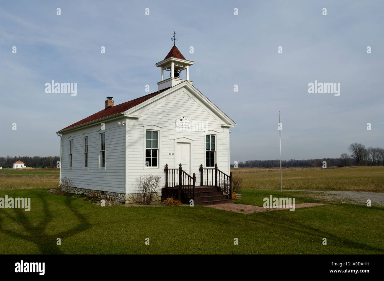 The Hart one room school in Frankenmuth Michigan USA Stock Photo