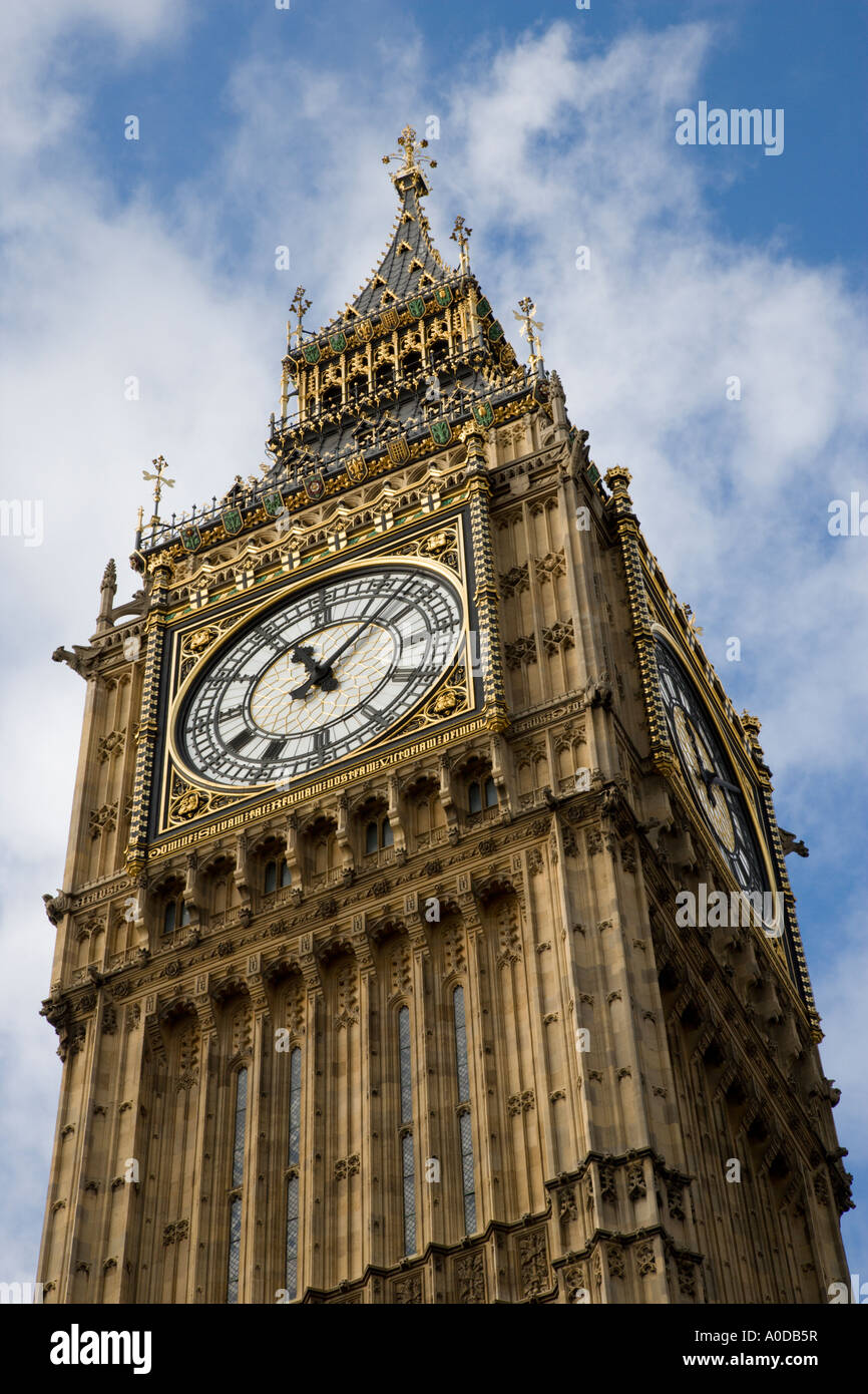 The clock face of Big Ben Stock Photo Alamy