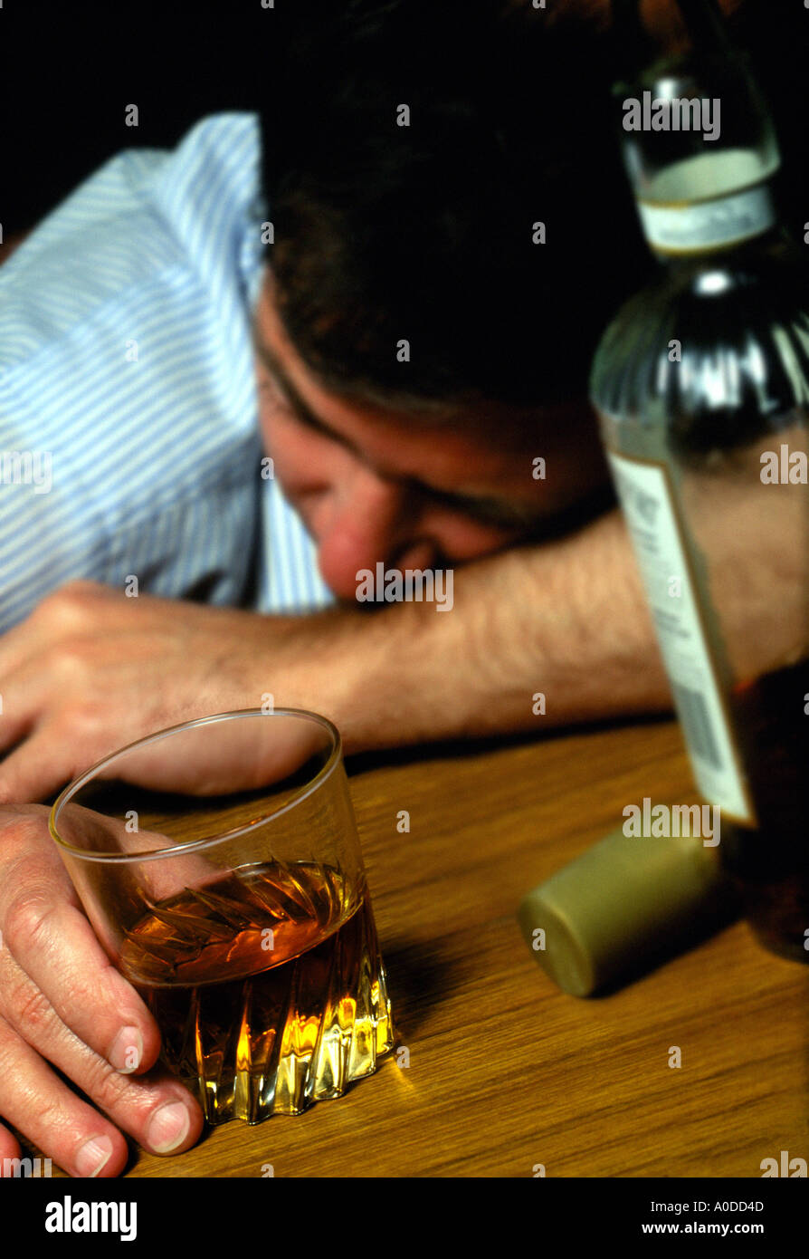 drunk with drink Stock Photo Alamy
