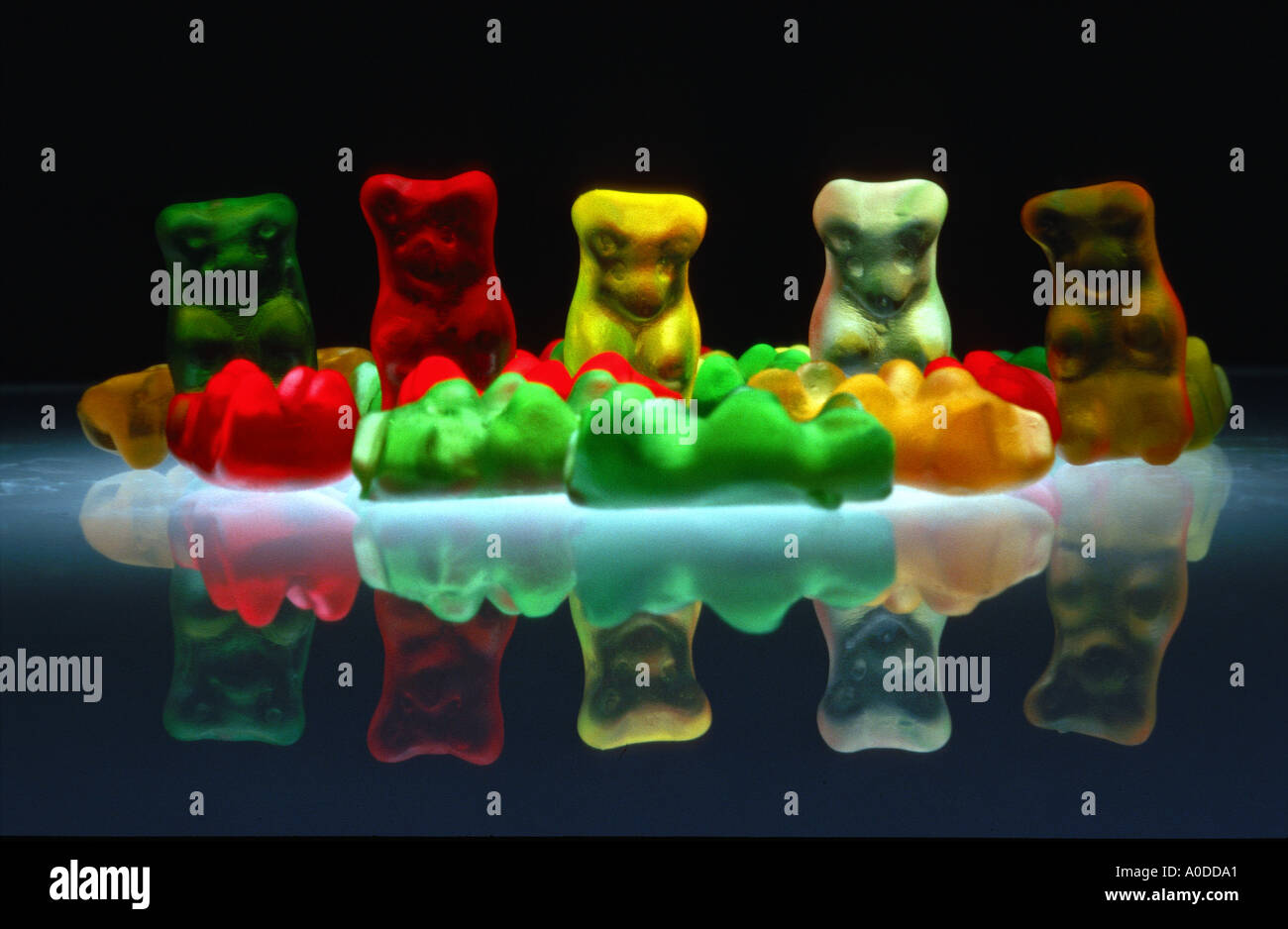 jelly baby babies candy Germany bear bears yellow red green white sweet