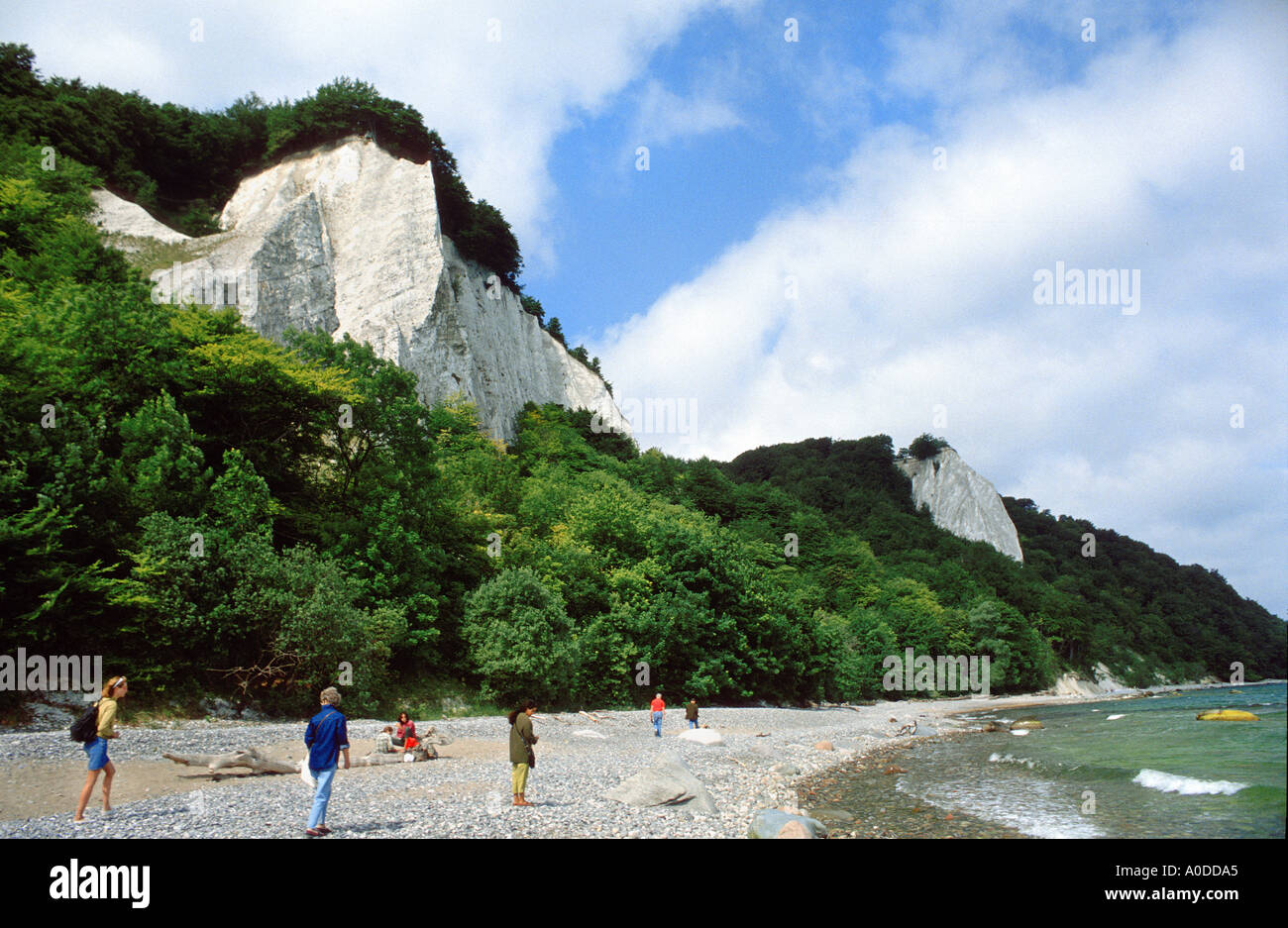 RÜGEN greatest island of Germany chalk cliff cliffs beach Baltic Sea ...