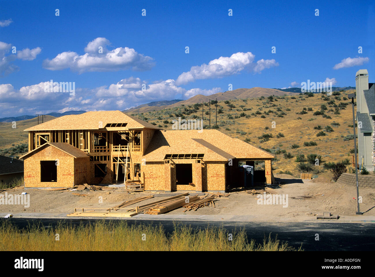 New home construction in Boise Idaho Stock Photo Alamy