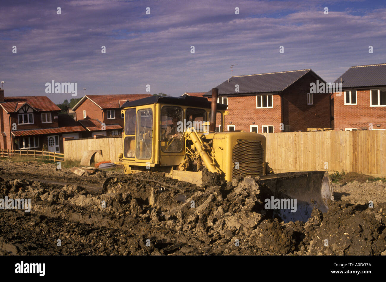 New housing estate being built on the edge Corby new town