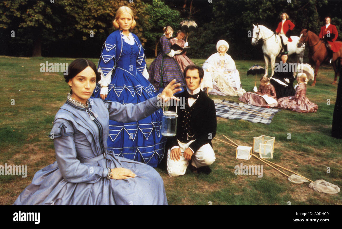 ANGELS AND INSECTS 1995 Film Four film with Kristin Scott-Thomas seated at left Stock Photo