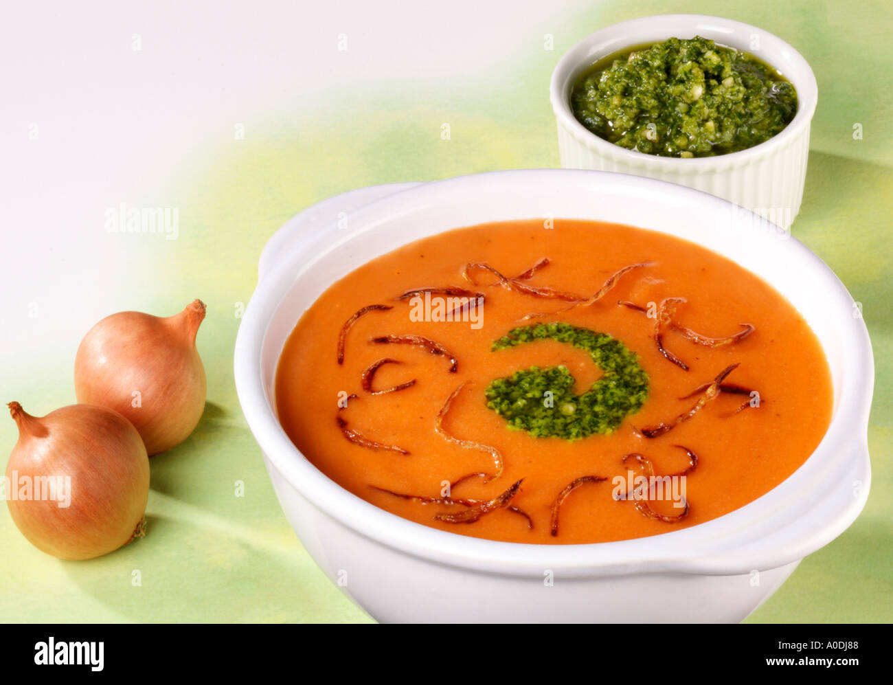 TOMATO SOUP Stock Photo