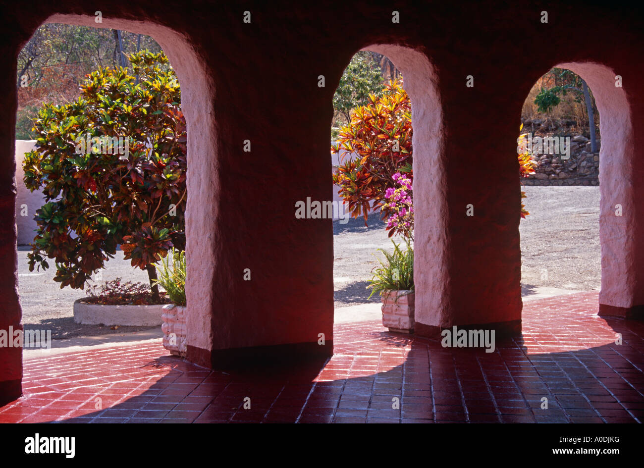 Triple archway at Caribbea Bay Resort Hotel, Lake Kariba, Zimbabwe,  Southern Africa Stock Photo - Alamy