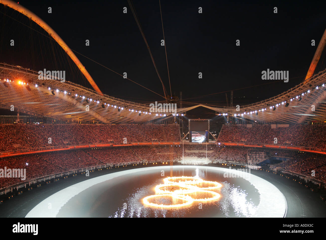 2004 Athens Olympics Opening Ceremony Stock Photo