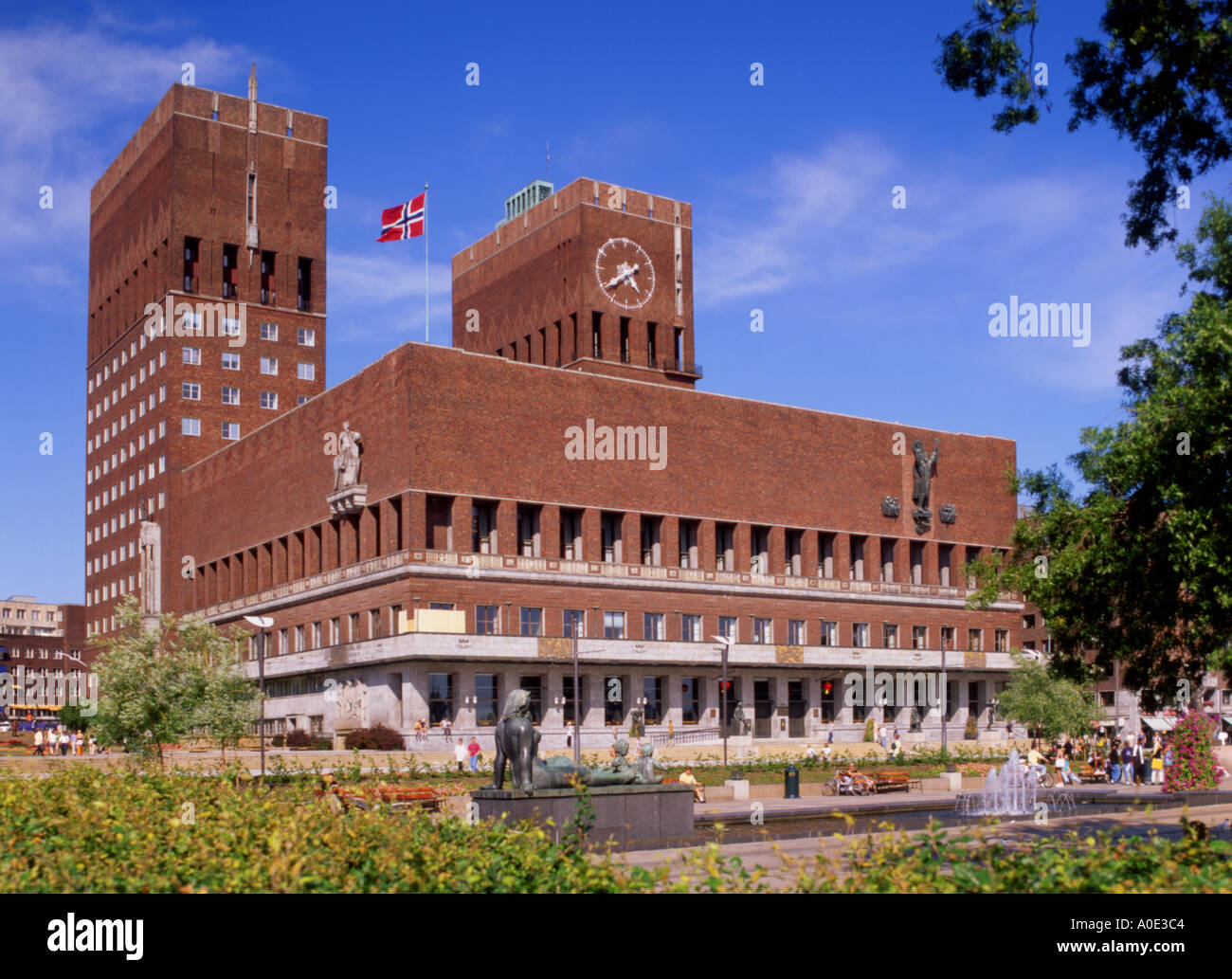 Norway flag oslo hi-res stock photography and images - Alamy
