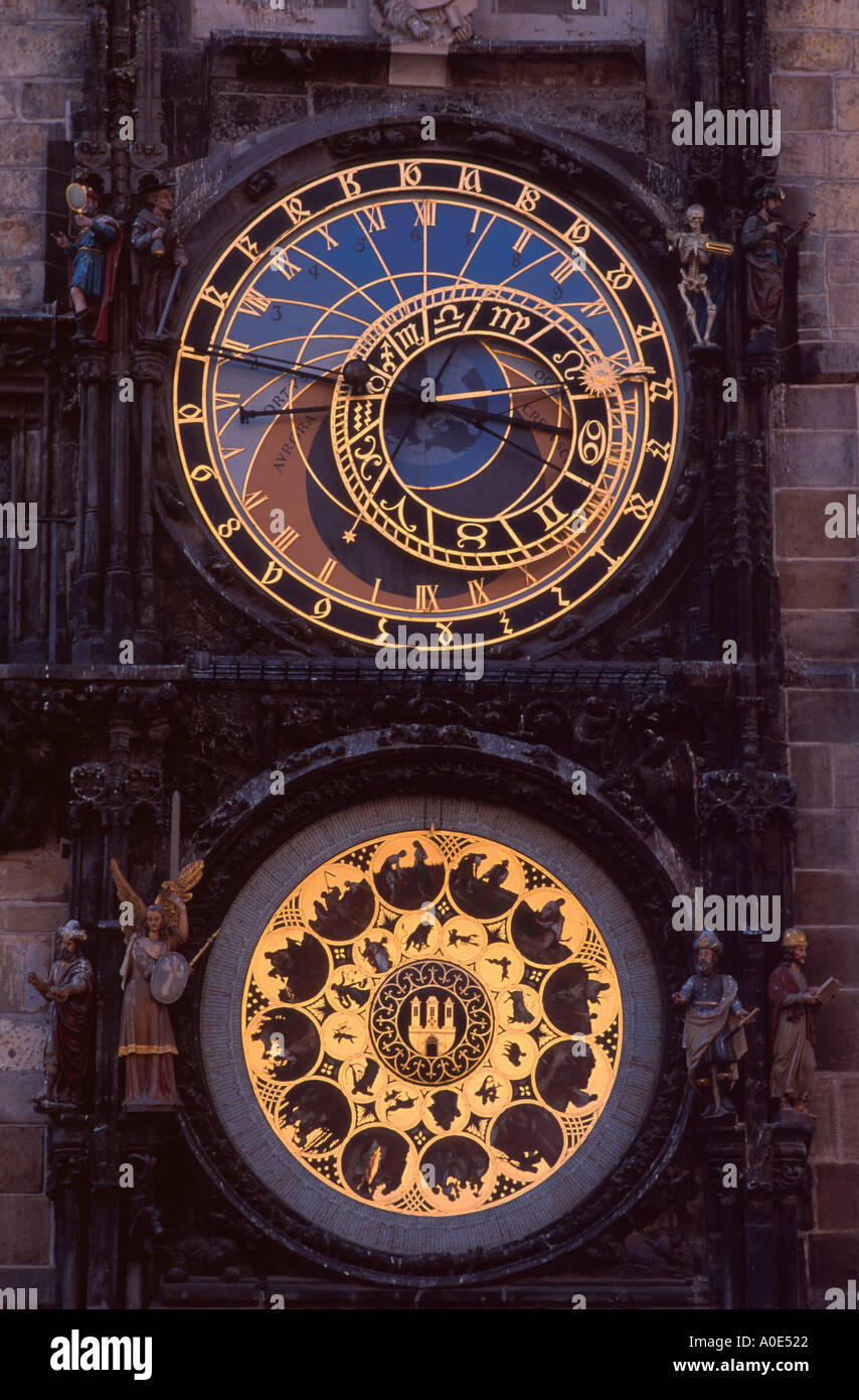 Czech Republic Prague Astronomical Clock Stock Photo Alamy