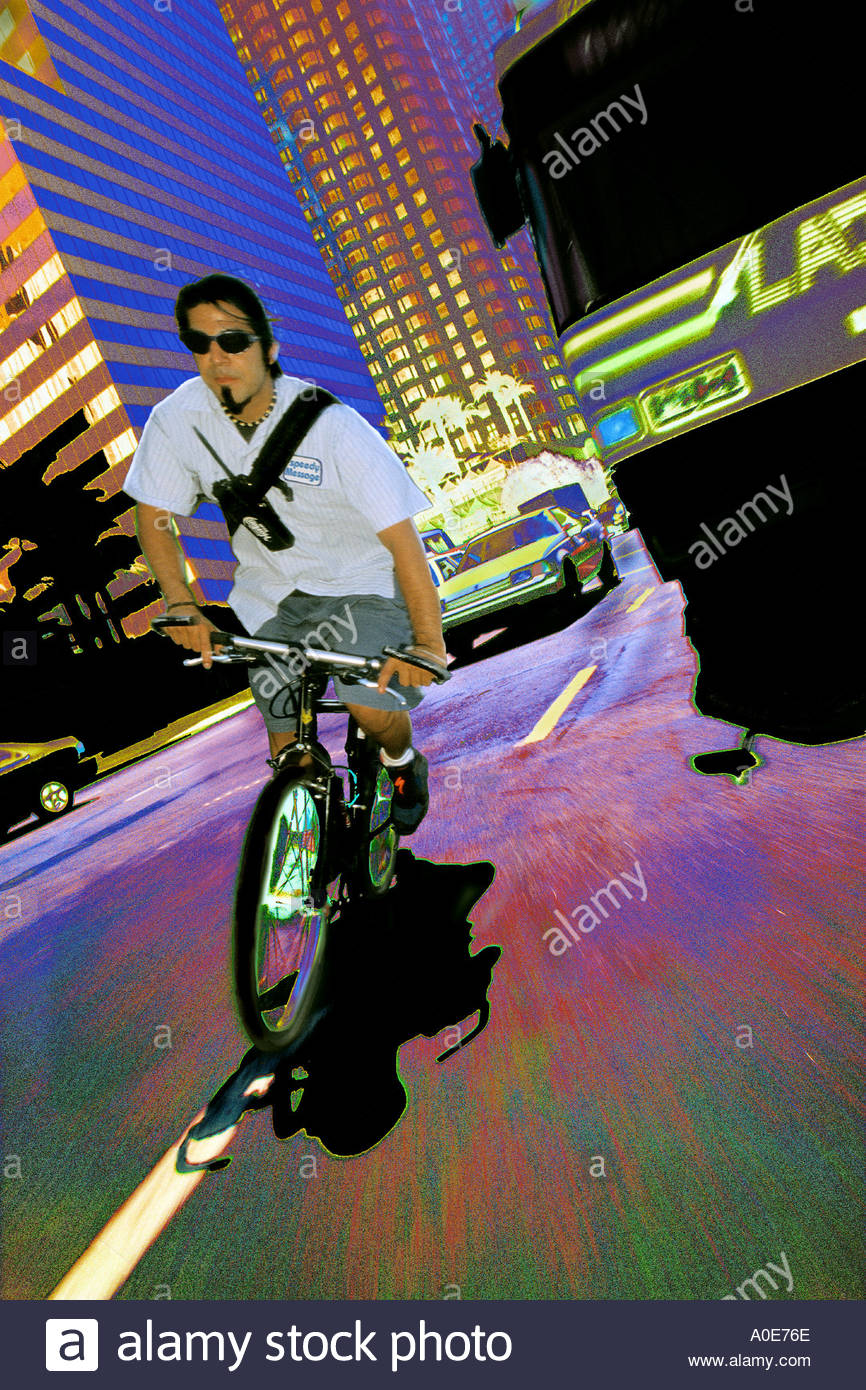 Bike Messenger Traffic High Resolution Stock Photography And Images Alamy