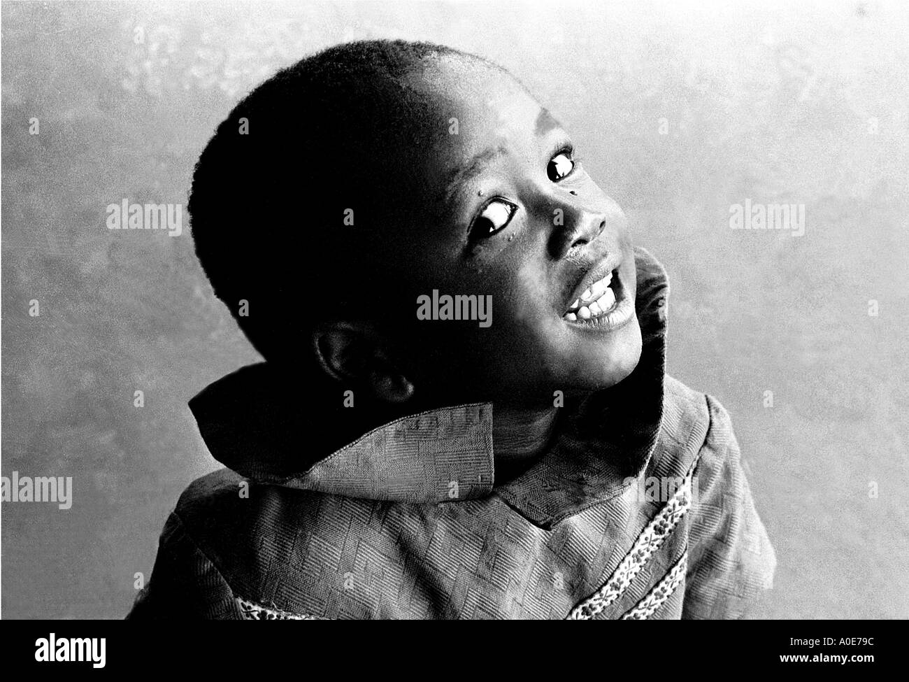 Paul,a young resident of the Jairos Jiri rehabilitation centre Harare, Rhodesia 1975. (Zimbabwe) Stock Photo