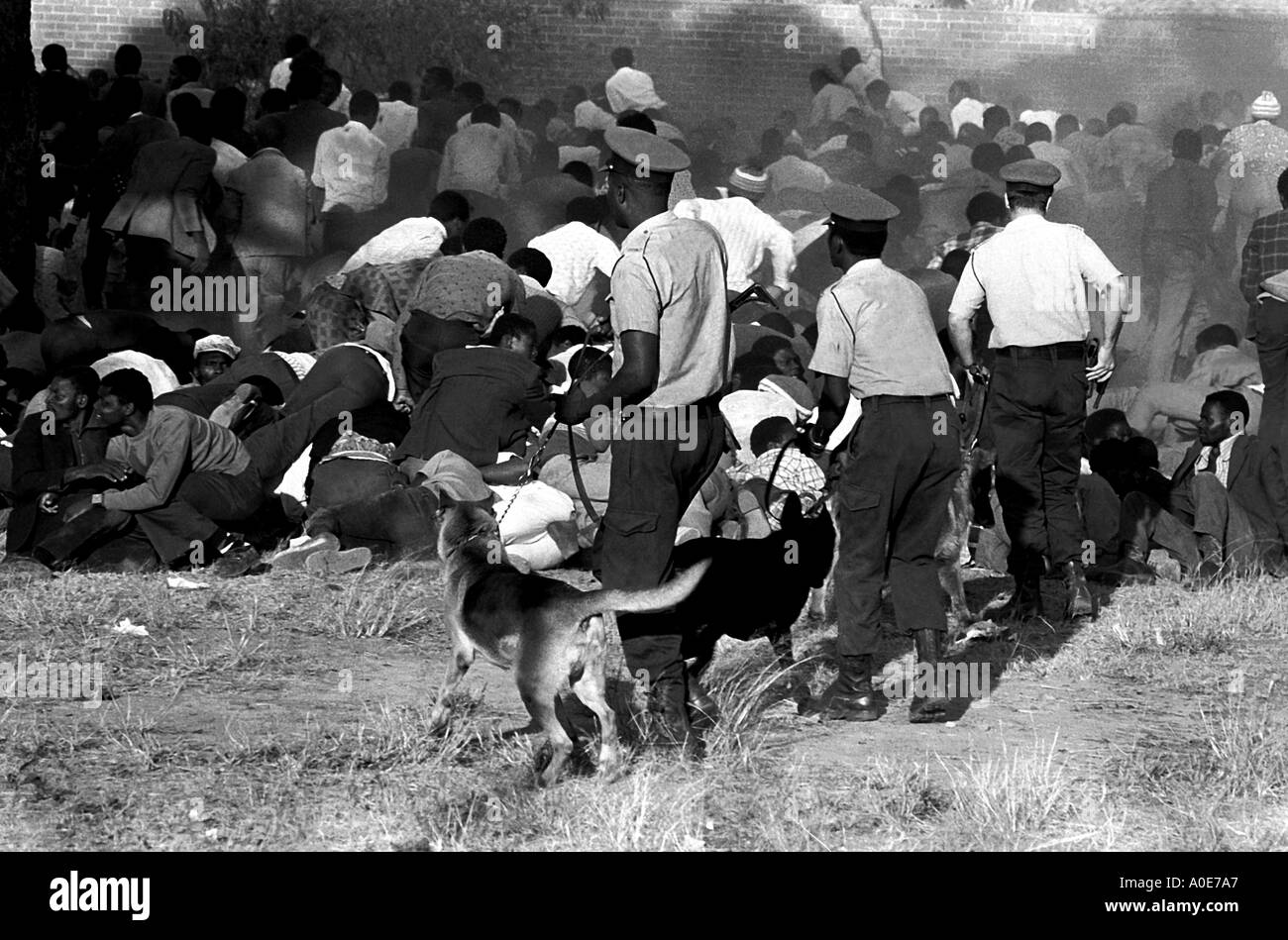 Political unrest in Rhodesia, (Zimbabwe), 1st June 1975 in Salisbury's Highfield Township. Stock Photo