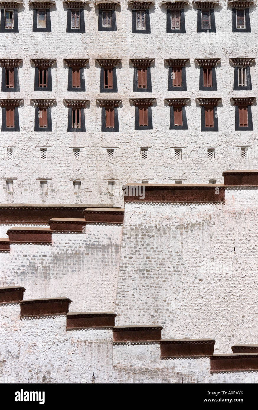 The Potala Palace Lhasa Tibet- 2 abstract view Stock Photo