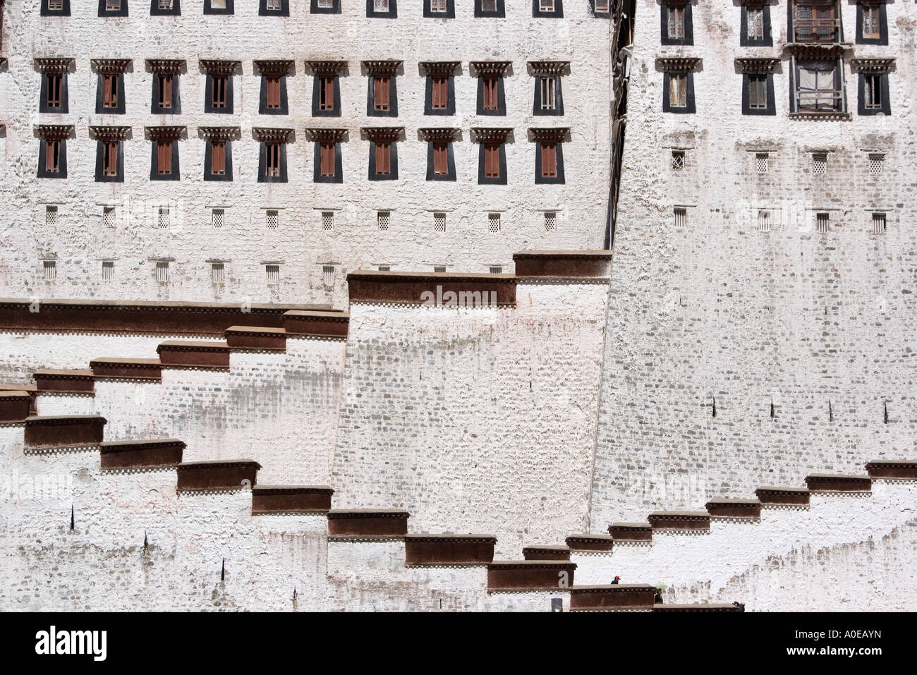 The Potala Palace Lhasa Tibet- abstract view Stock Photo - Alamy