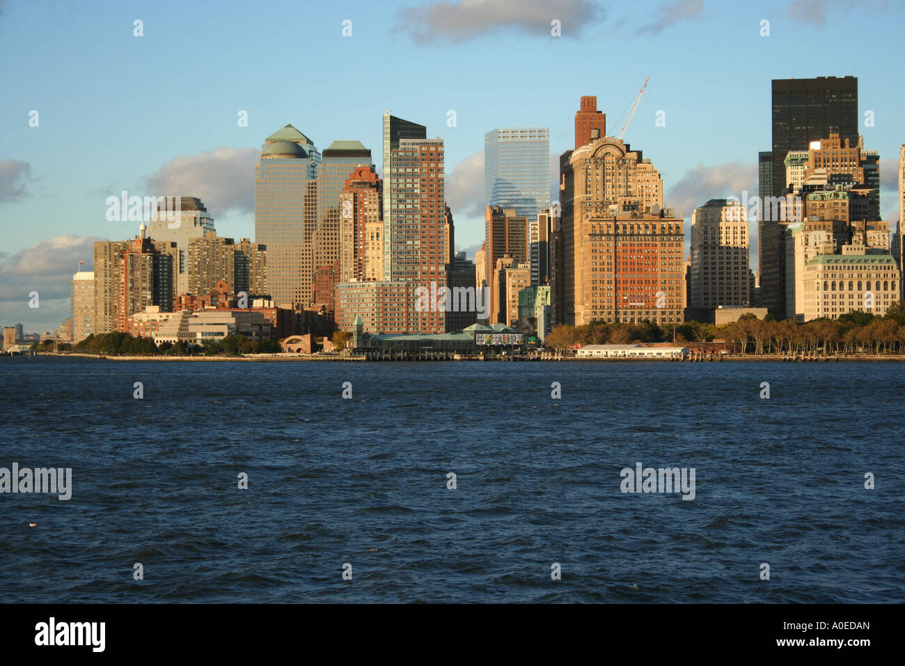 Lower Manhattan Skyline New York City October 2006 Stock Photo Alamy