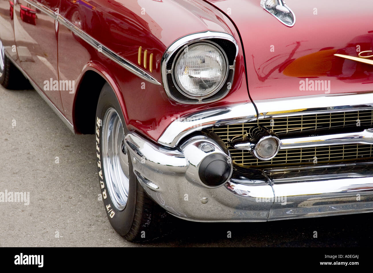 1957 Chevy Classic Car Stock Photo