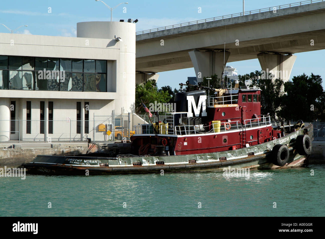 Sea going tug Dorothy Moran Wilmington Del Port of Miami USA Stock Photo
