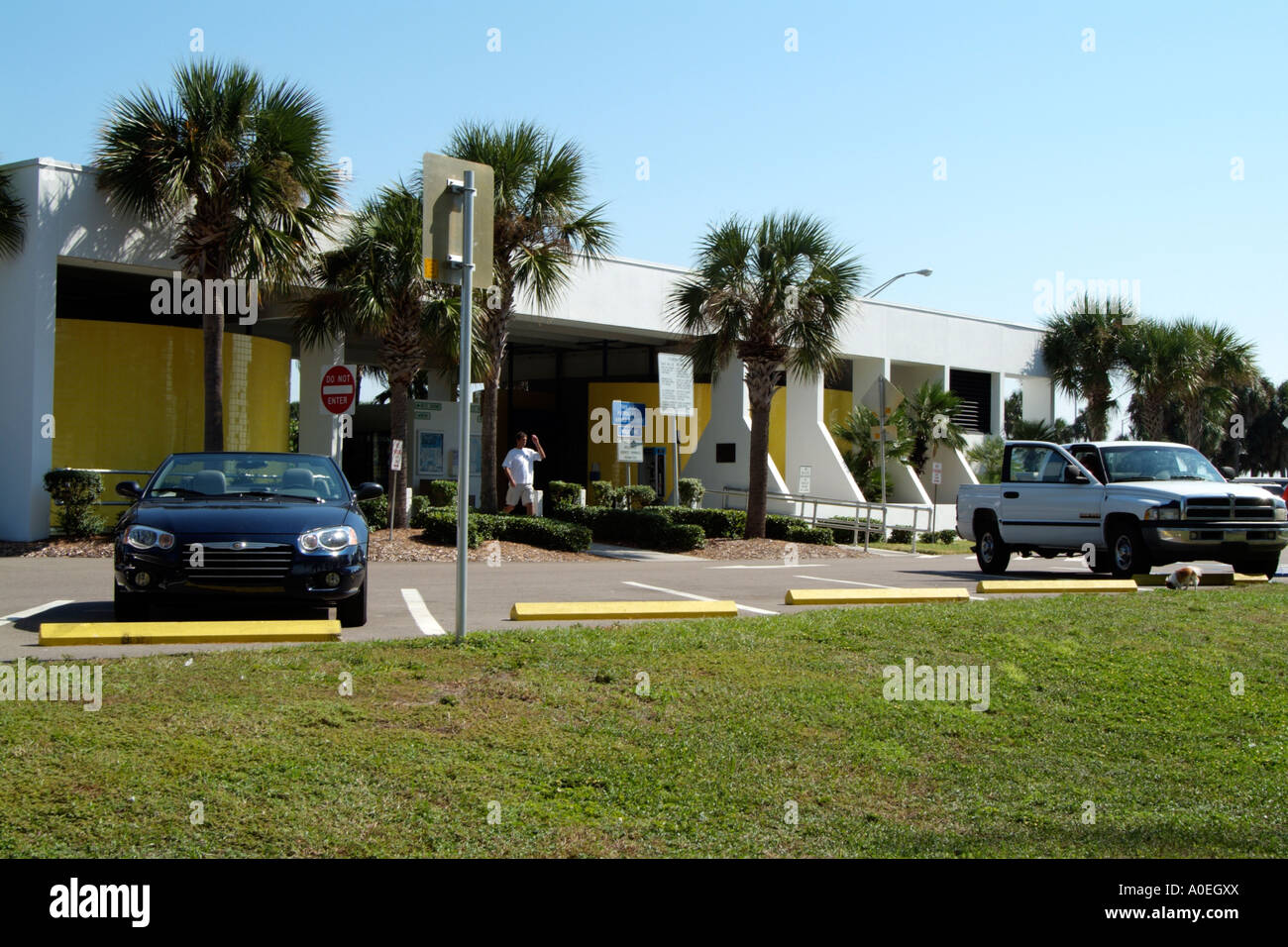 Florida highway rest stop USA Stock Photo