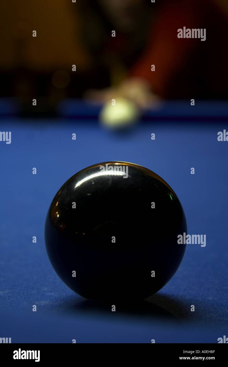 black billard ball Stock Photo Alamy