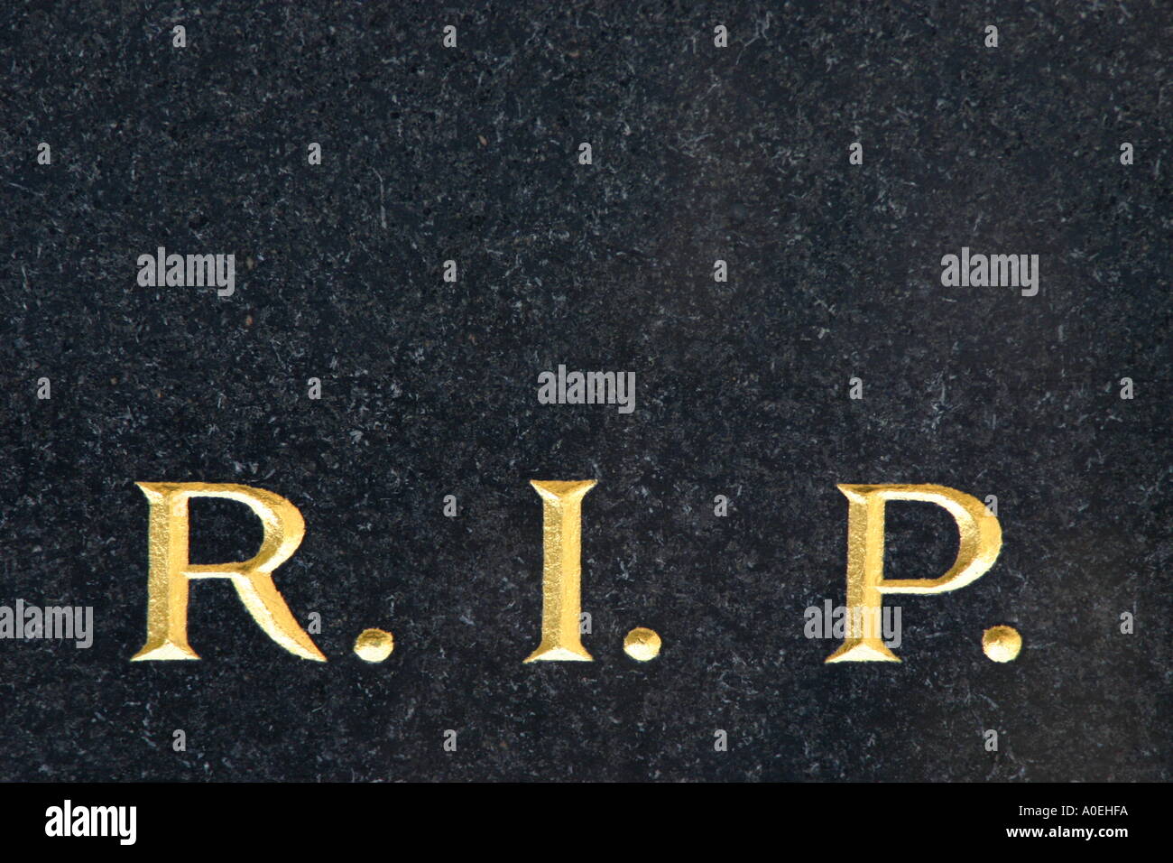 R.I.P. (rest in peace) Stock Photo