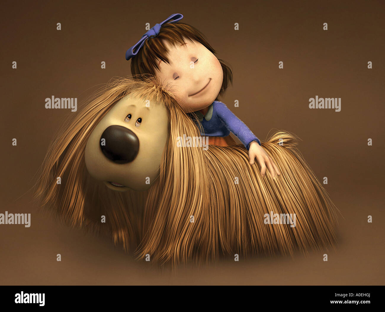 THE MAGIC ROUNDABOUT Florence and Dougal   in the 2005 Pathe film released as DOOGAL in America Stock Photo