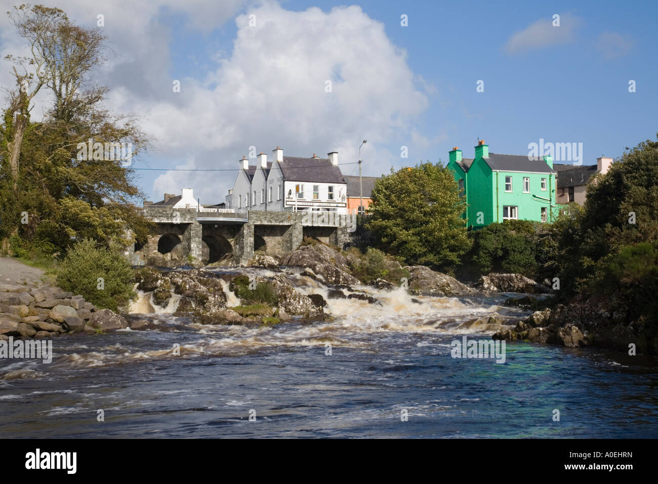 Sneem River bridge in village on Ring of Kerry, Sneem Co Kerry Eire