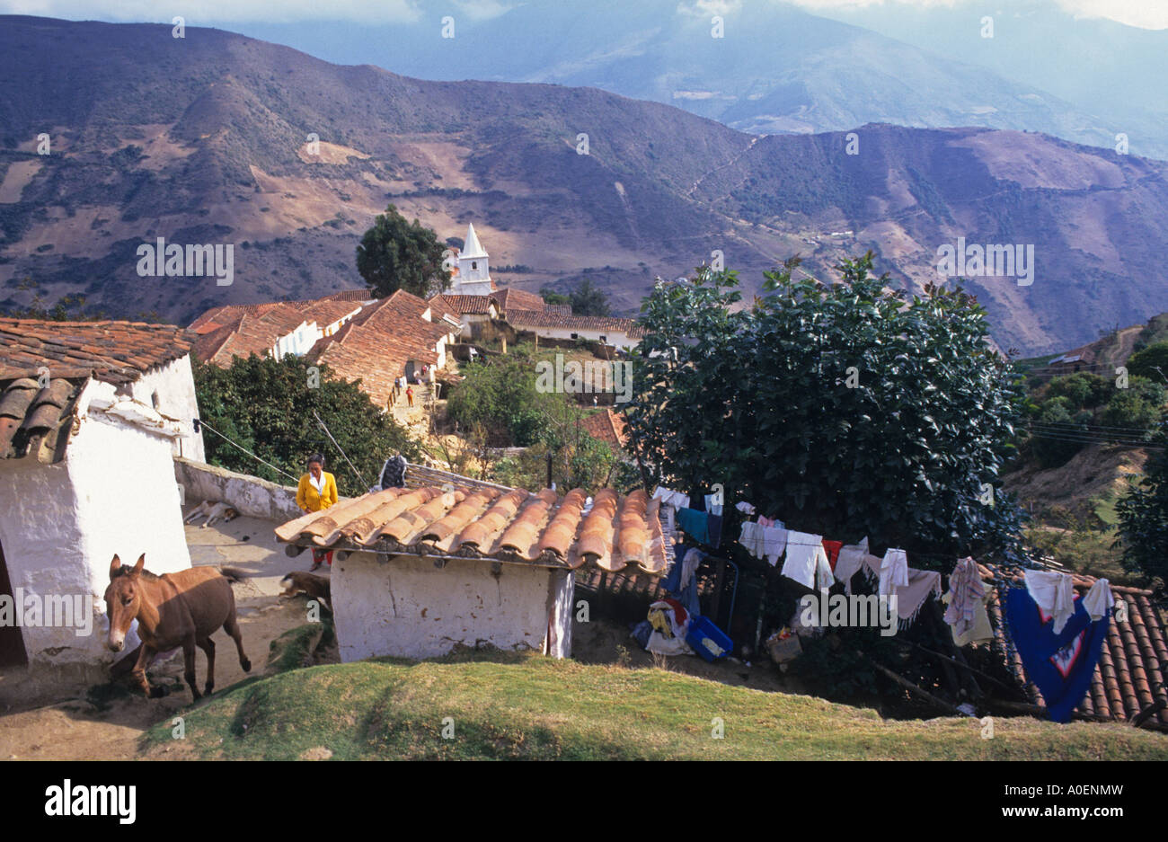 Los Nevados Village Andes Venezuela Stock Photo