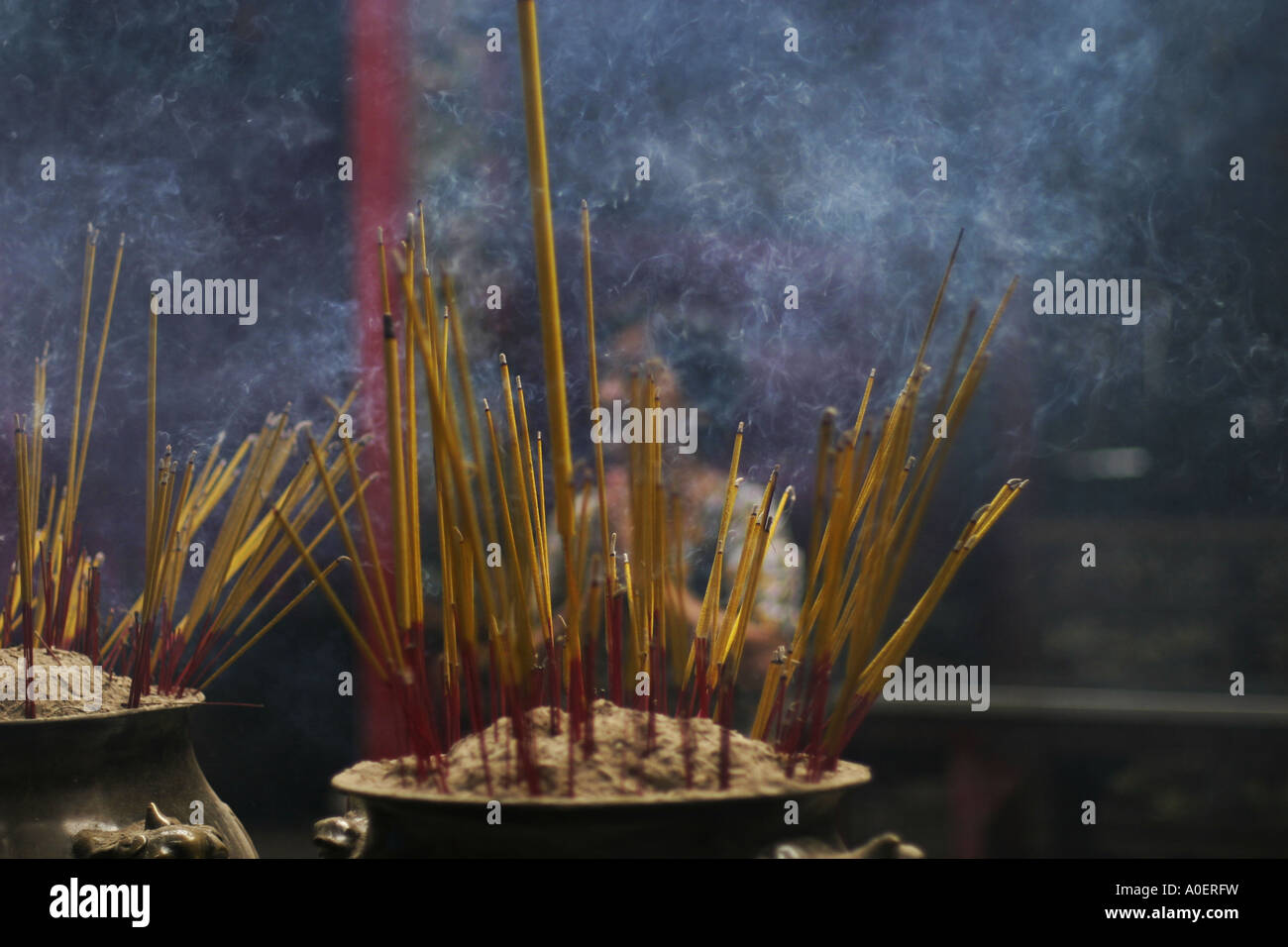 Incense and worship Stock Photo Alamy