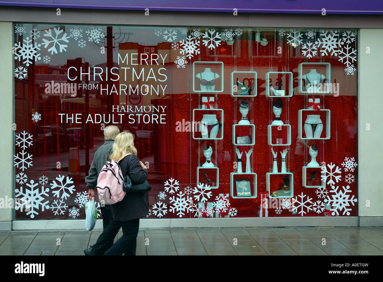 XMASS Shopping, Harmony Sex Shop, Oxford St, London, England, UK, GB Stock  Photo - Alamy