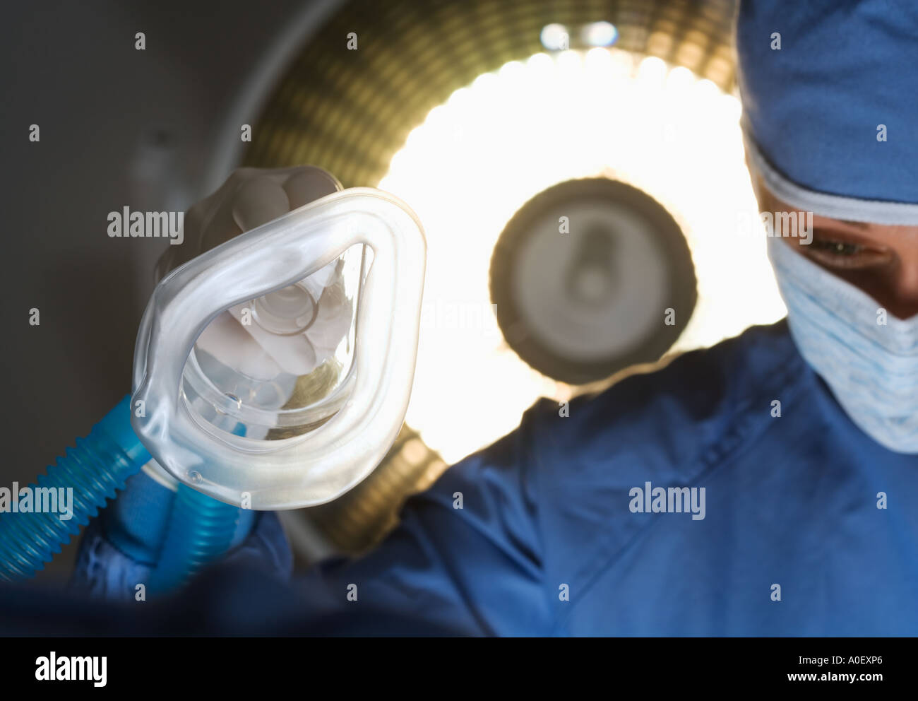 Anesthesiologist at work Stock Photo Alamy