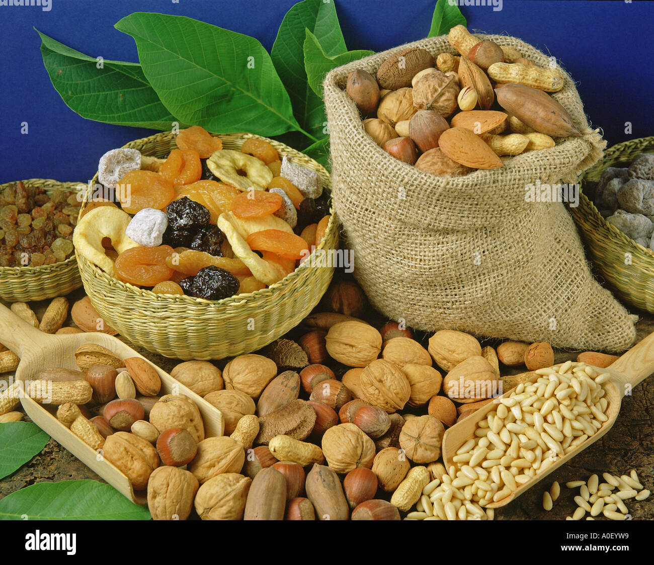 Assorted nuts Stock Photo