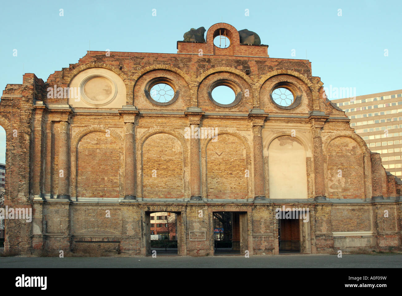 Anhalter Bahnhof, Berlin Stock Photo