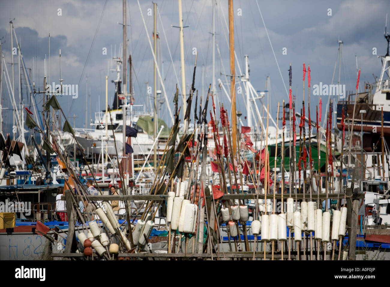 gilleleje harbour Stock Photo