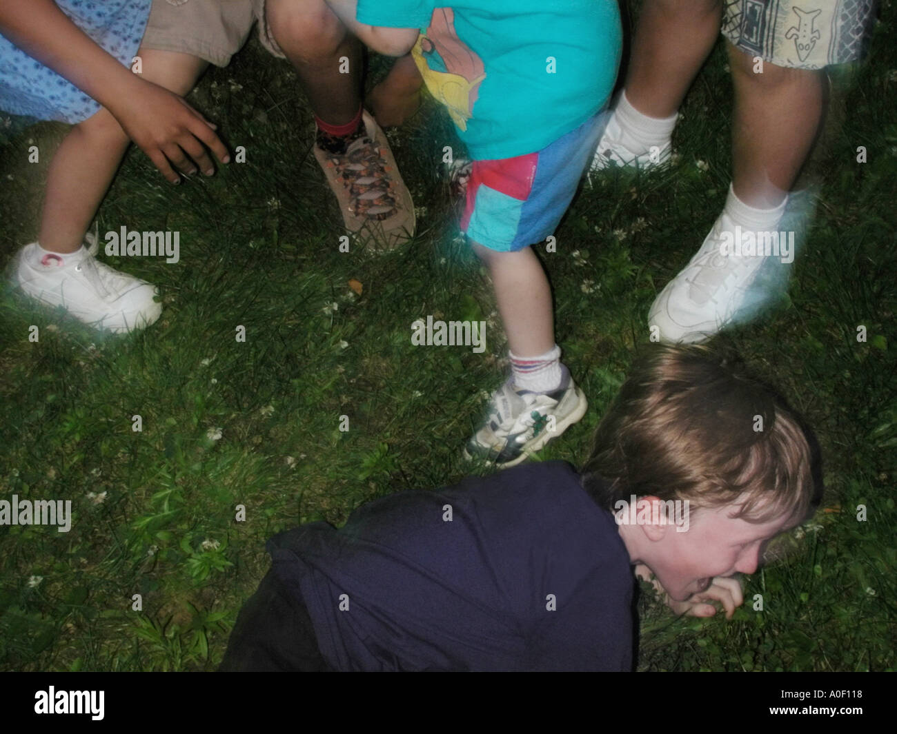 Kids playing tag outside hi-res stock photography and images - Alamy