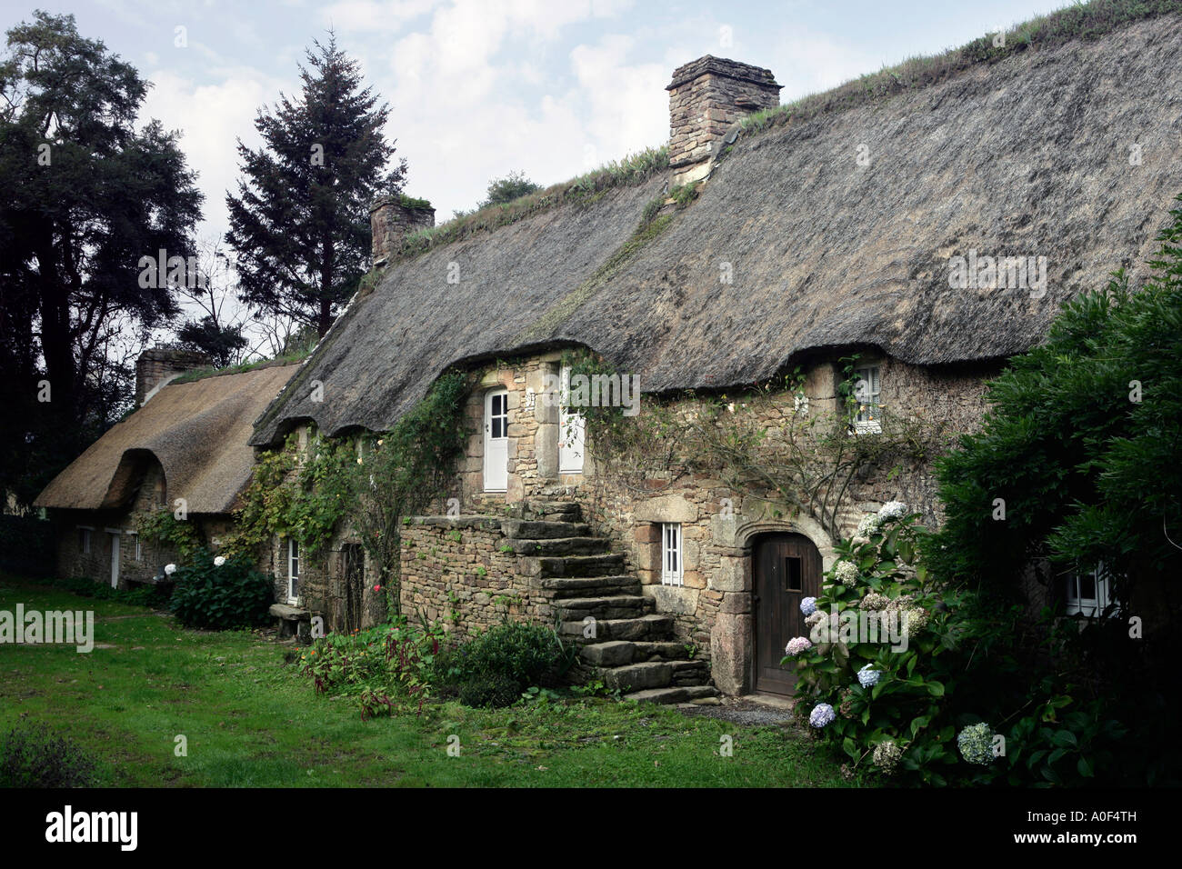 French Cottage in Brittany France Stock Photo Alamy