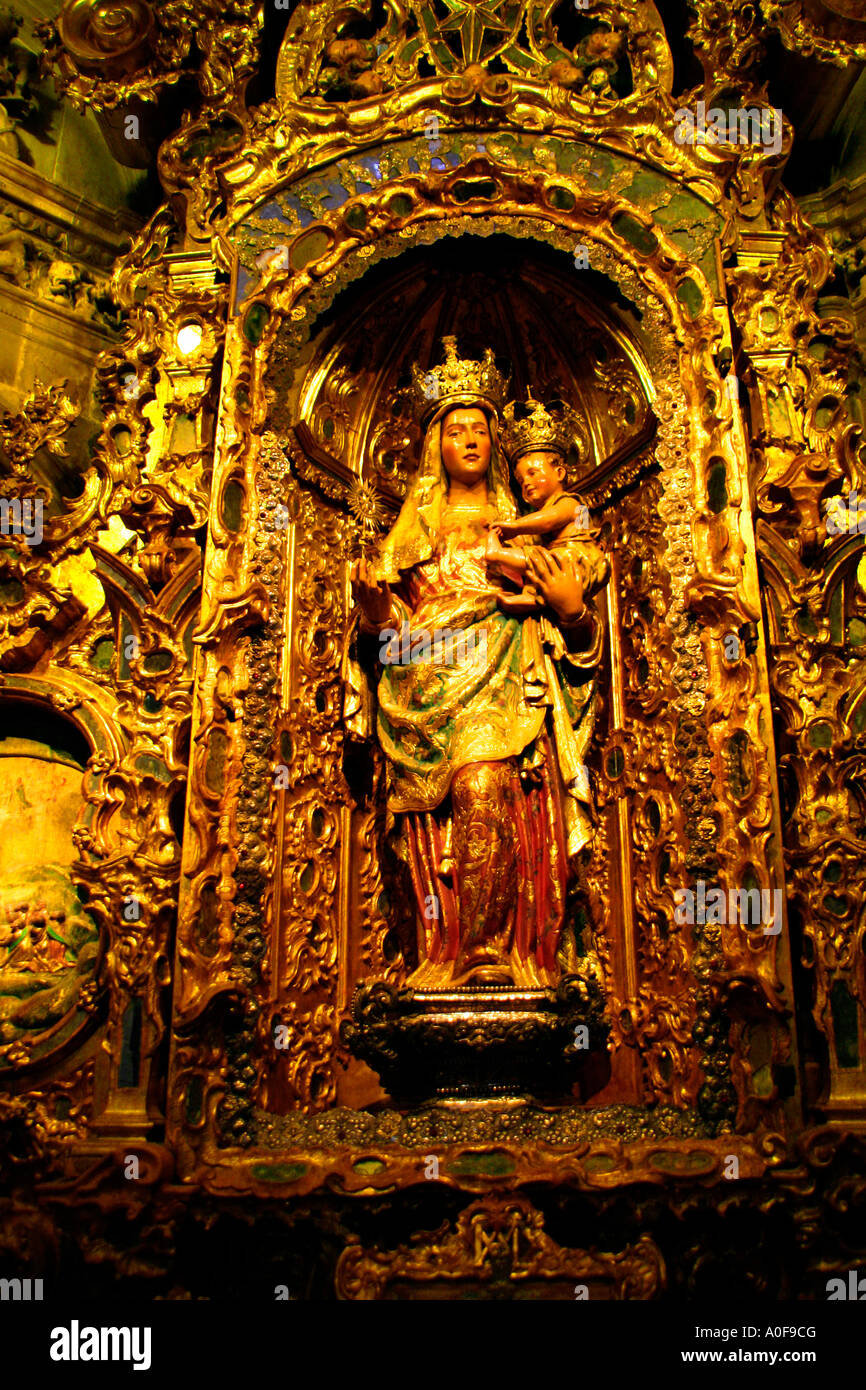 Seville's patron saint Virgen de las Reyes presiding over the altar in Catedral Cathedral