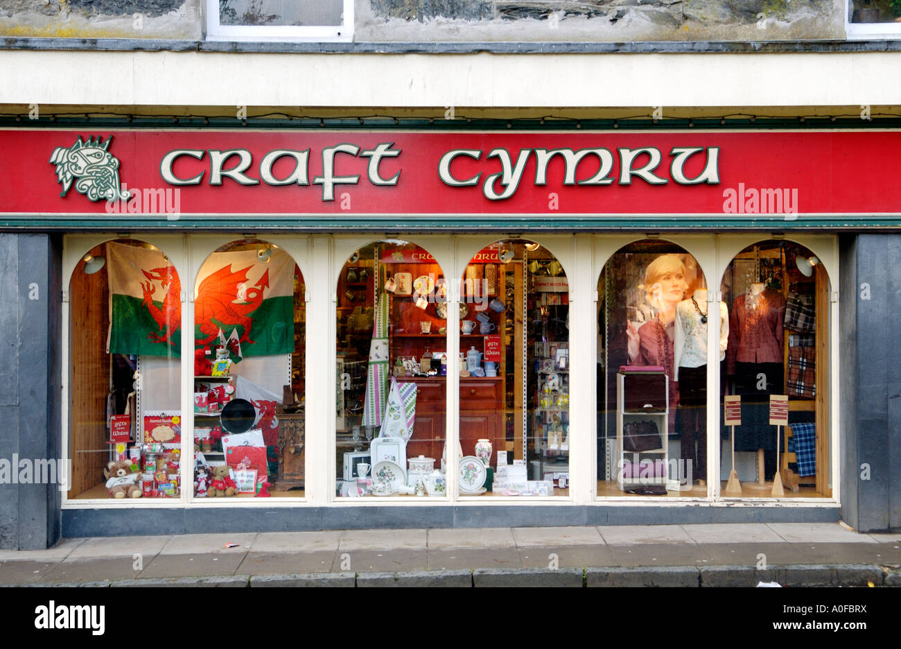CRAFT CYMRU shop in village of Betws y Coed Gwynedd North Wales UK