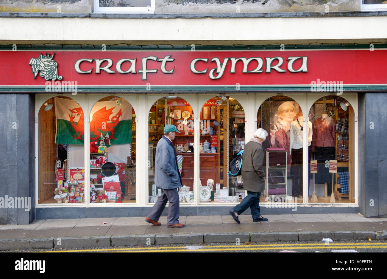 CRAFT CYMRU shop in village of Betws y Coed Gwynedd North Wales UK