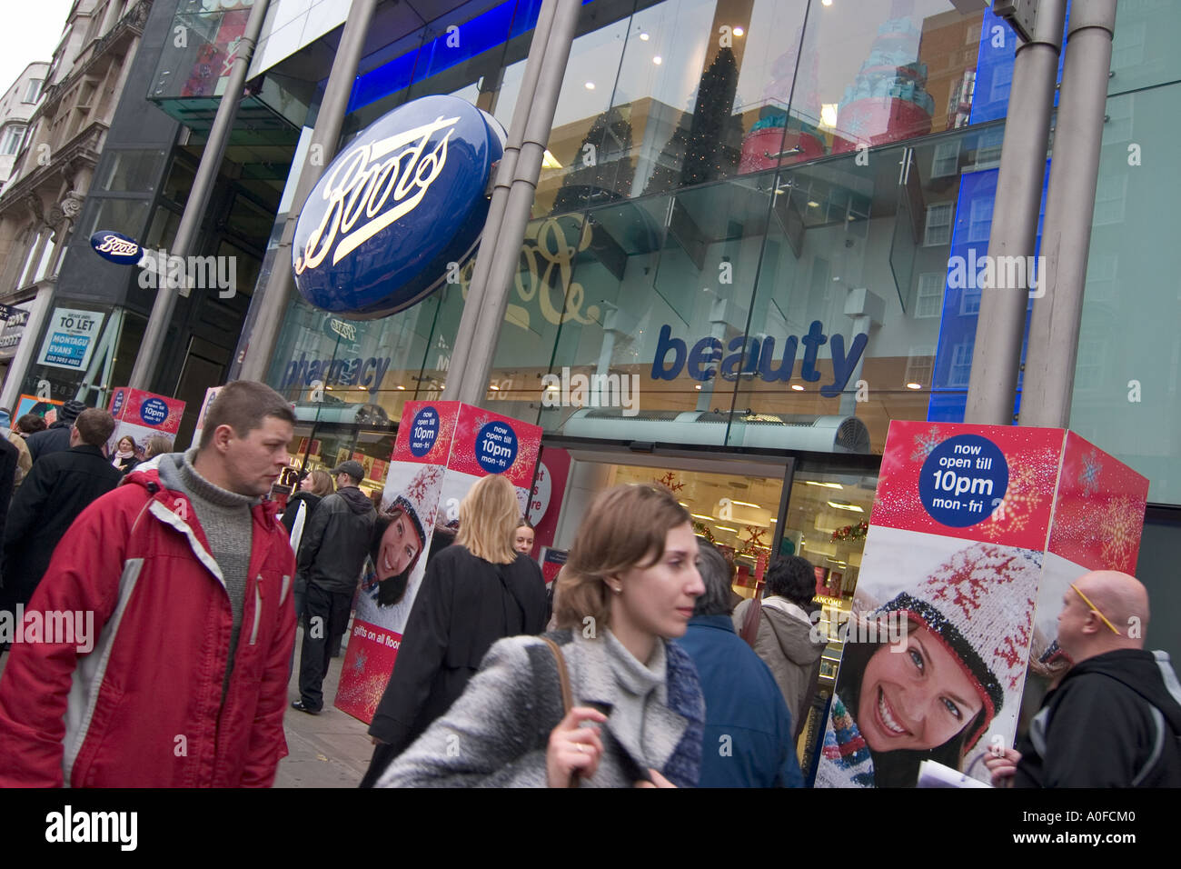 Boots the Chemist store on Oxford Street, London Stock Photo Alamy