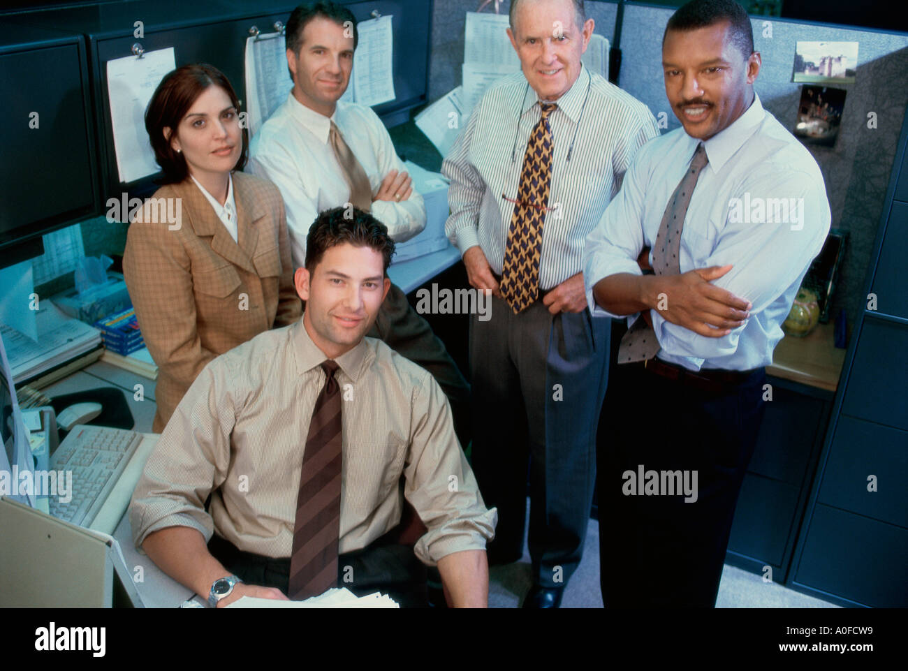 Portrait of business executives smiling Stock Photo - Alamy