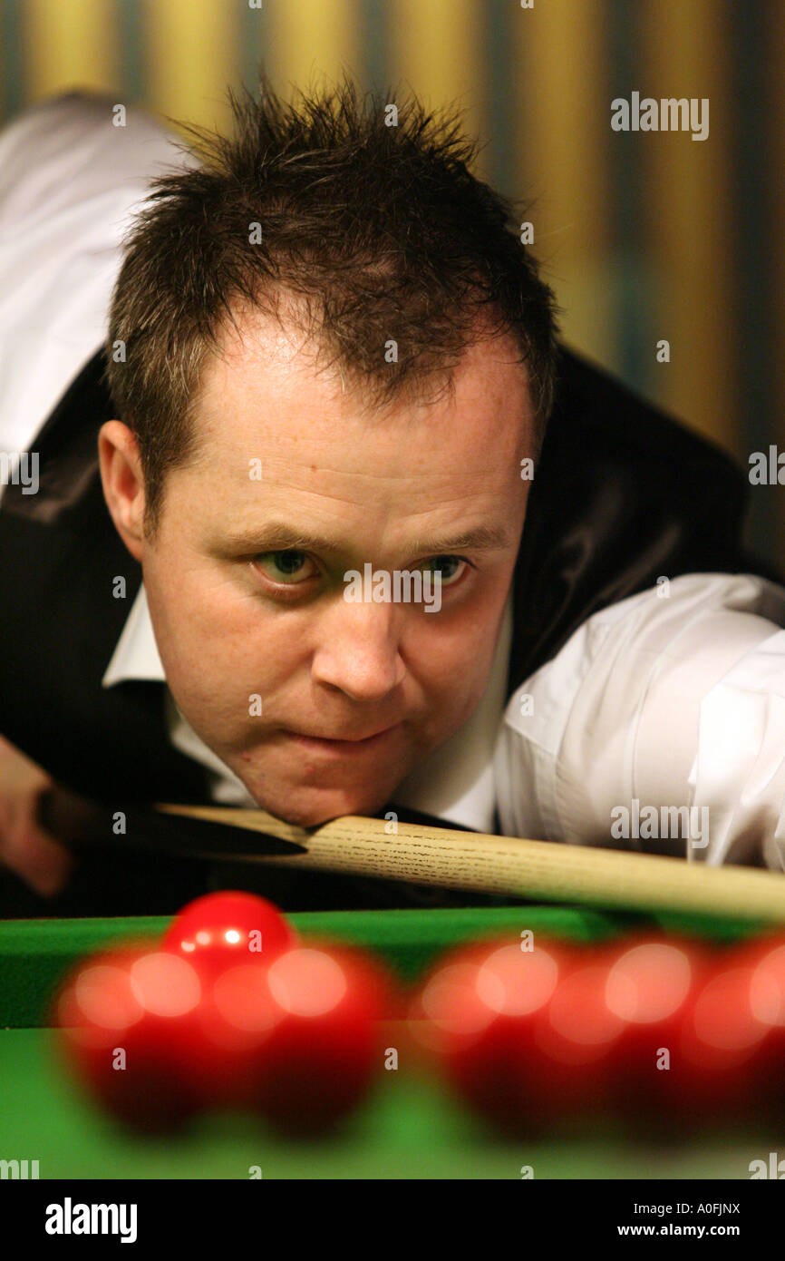 scottish snooker player John Higgins in action Stock Photo