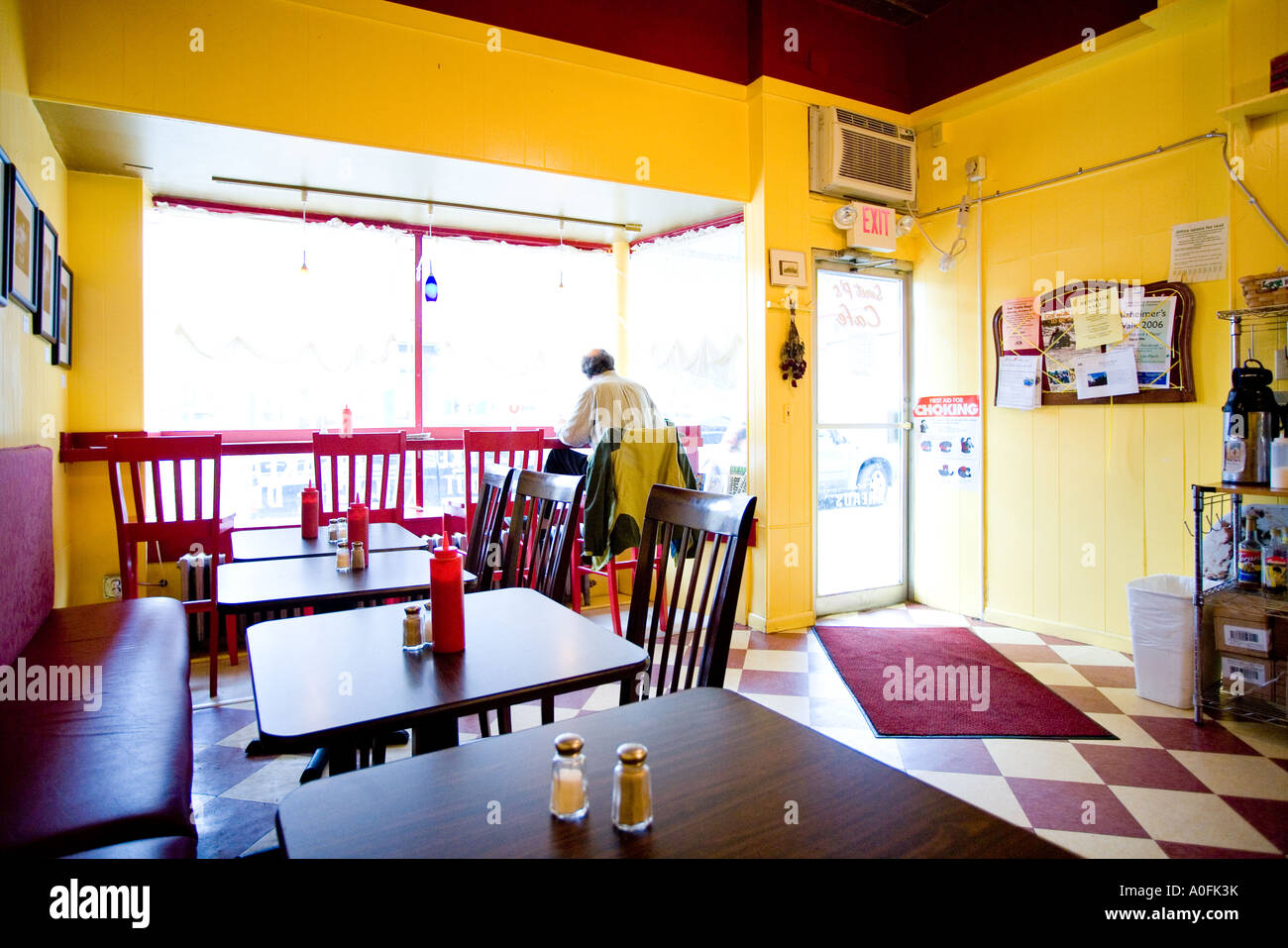 Traditional American Diner In Port Kent Stock Photo Alamy