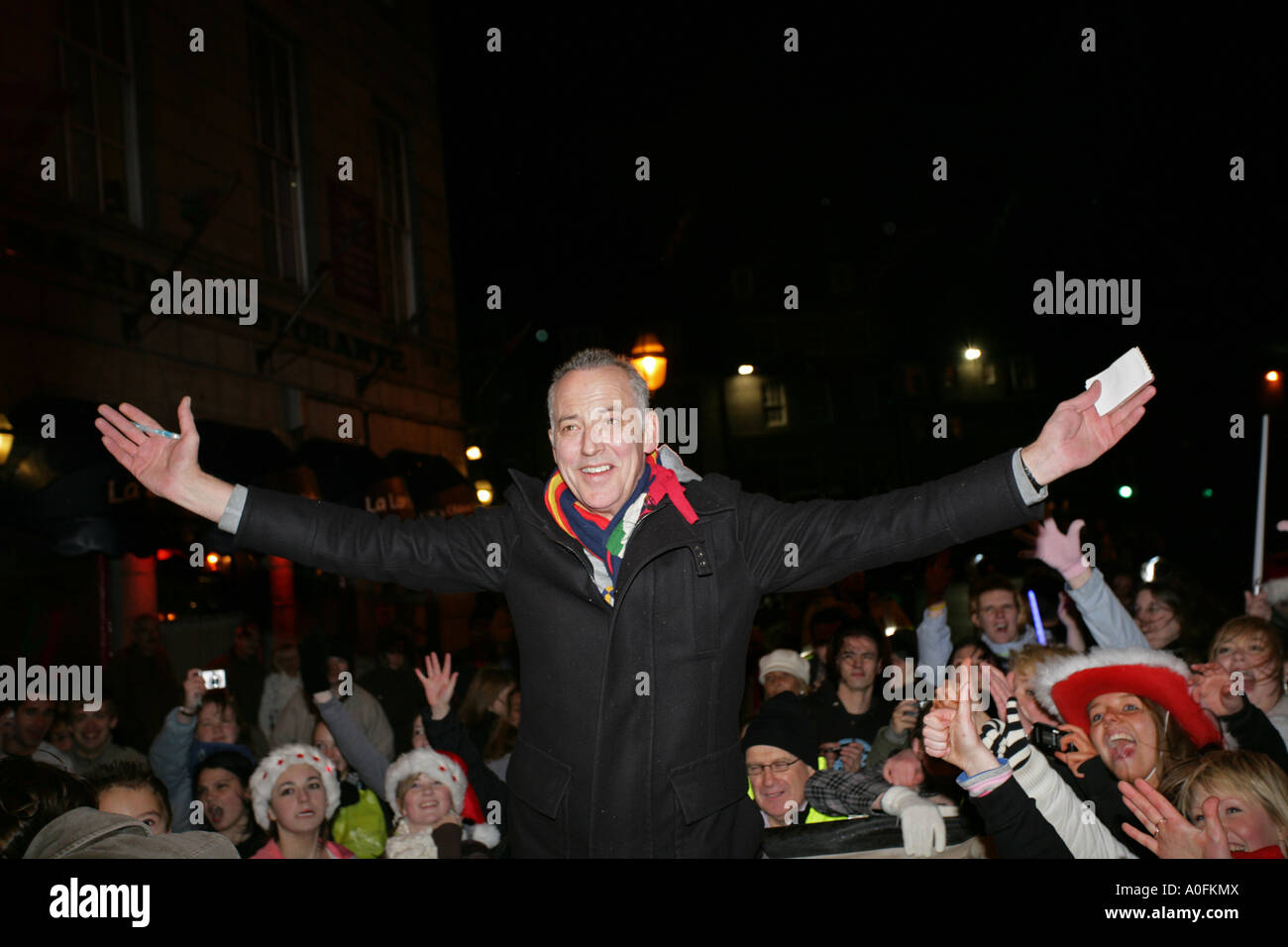 Switching on christmas lights aberdeen