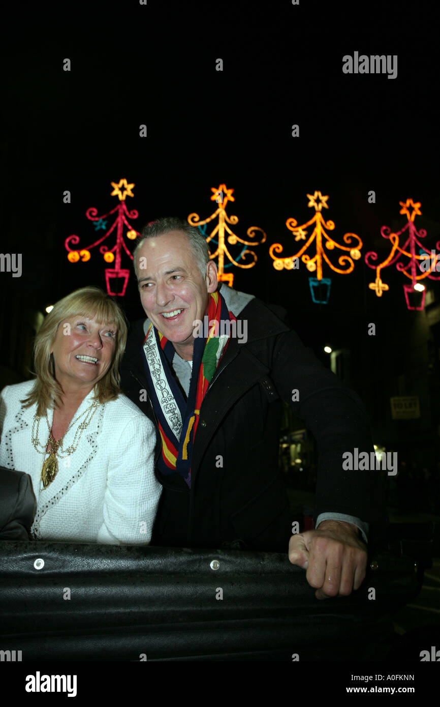 Switching on christmas lights aberdeen