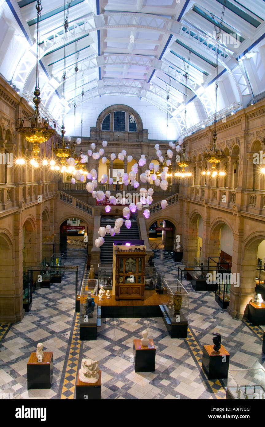 Inside the Kelvingrove Museum Glasgow Scotland Stock Photo Alamy