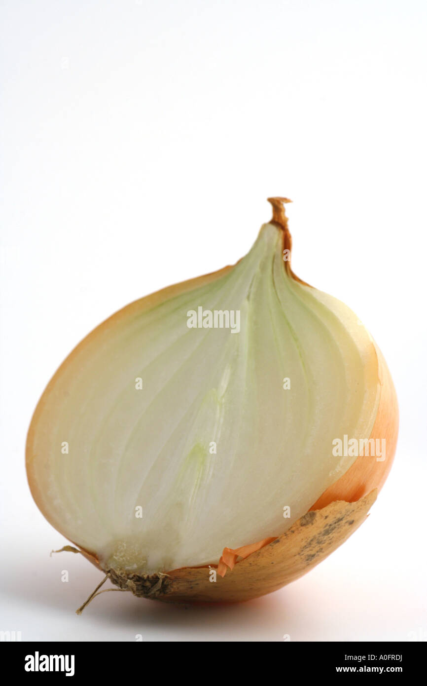 Half an onion, cross section Stock Photo Alamy