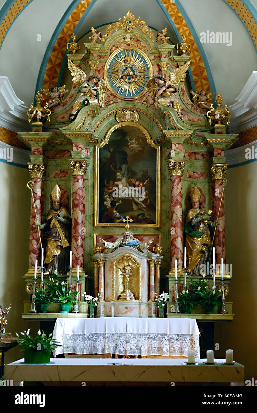 Catholic church interior Stock Photo - Alamy