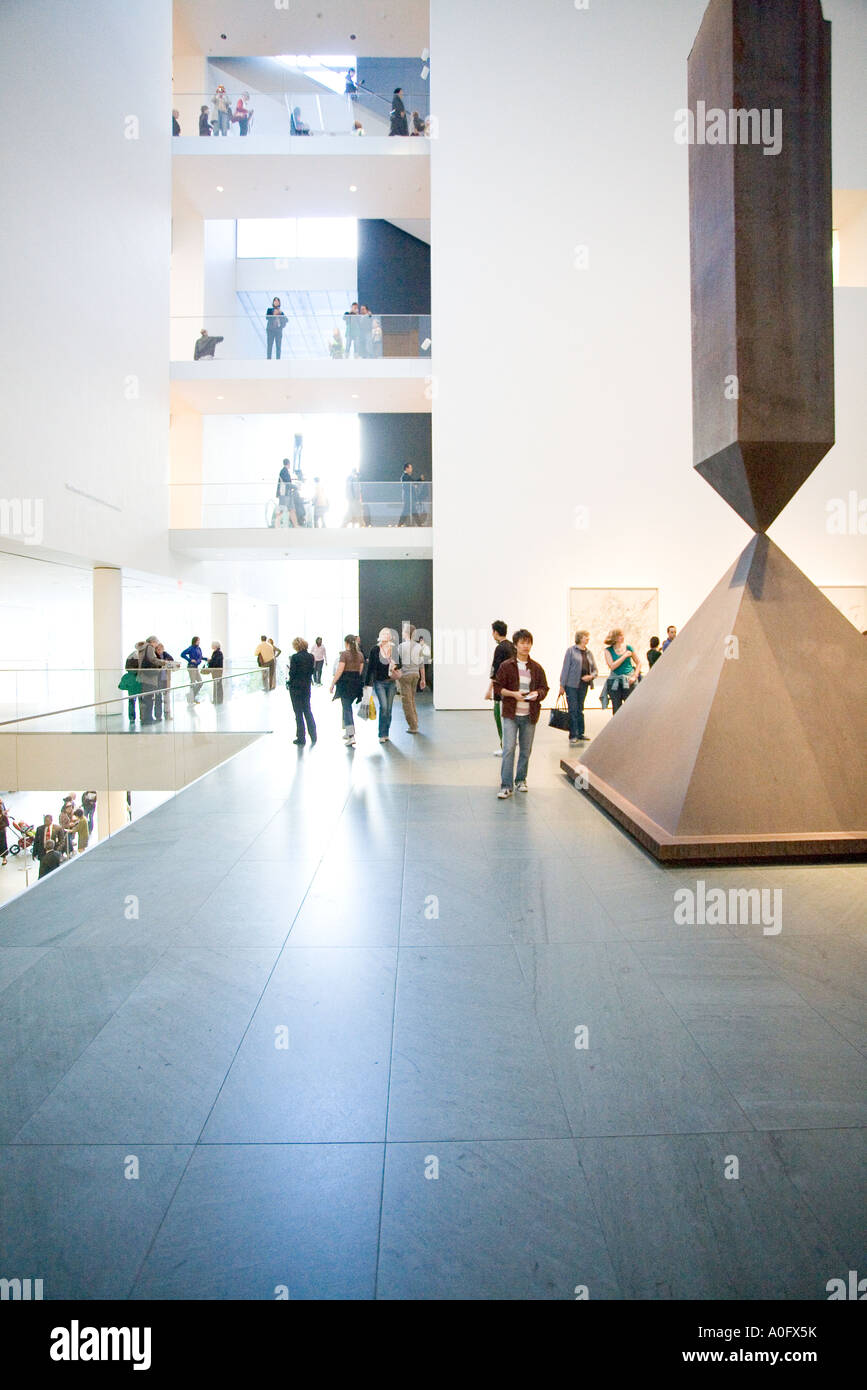 people and guards moma museum modern art architecture artistic pictures guard Stock Photo -
