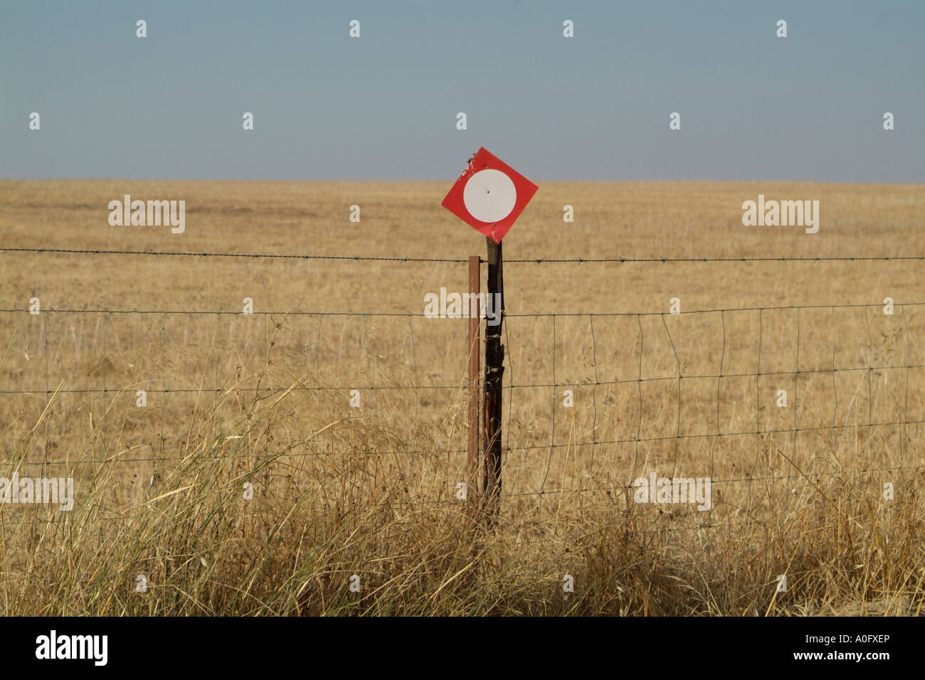 hunting boundary signs in Portugal Stock Photo Alamy